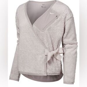 (WMNS) Nike NK LS Shrpa Top Wrap 'Desert'